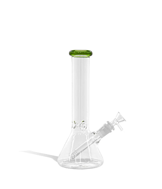 Glass Water Pipe with Colored Mouthpiece - 10 Inch