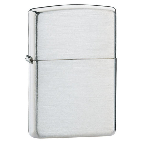 Zippo Lighter - Sterling Silver Brushed Finish