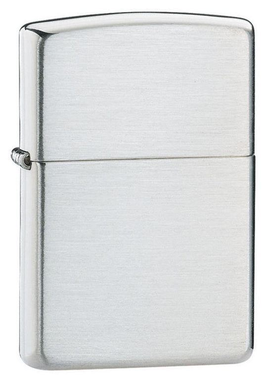 Zippo Lighter - Sterling Silver Brushed Finish