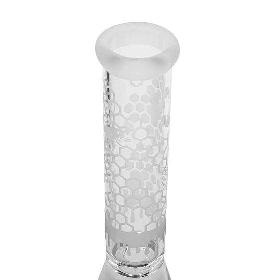 Premium Etched Water Pipe with Heavy Base - 14 Inch