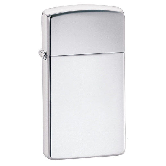 Zippo Lighter - Slim High Polish Chrome