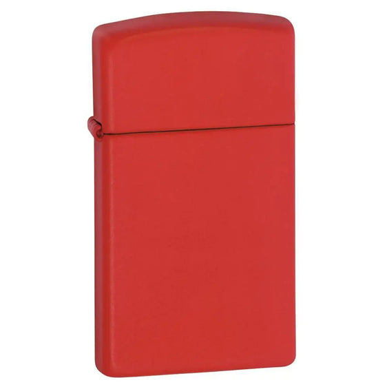 Zippo Lighter - Slim Red Matte