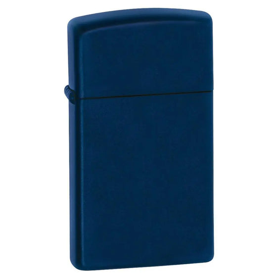 Zippo Lighter - Slim Navy Blue Matte - Lighter USA
