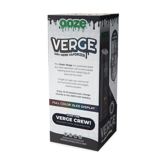Ooze Verge - 2500 mAh Dry Herb Vaporizer - Panther Black