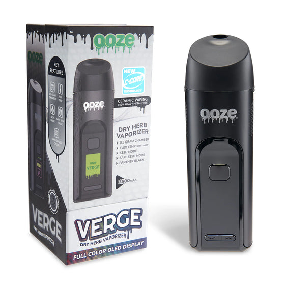 Ooze Verge - 2500 mAh Dry Herb Vaporizer - Panther Black