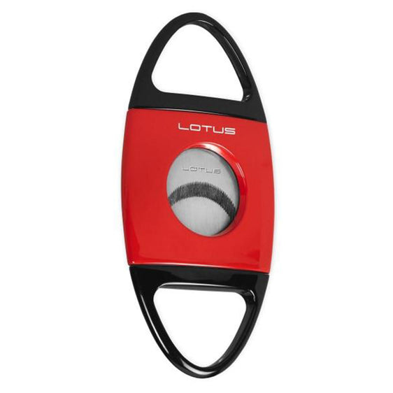 Lotus Jaws Serrated Cigar Cutter - Red & Black