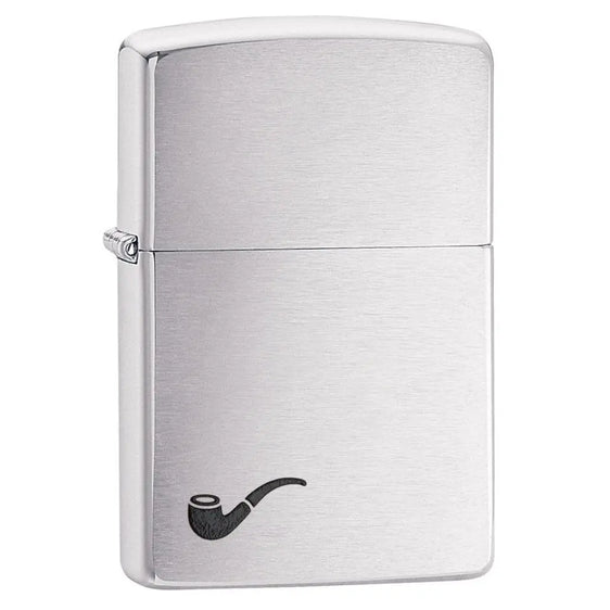 Zippo Lighter - Pipe Lighter Brushed Chrome
