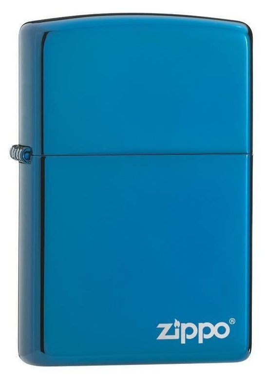Zippo Lighter - Classic High Polish Blue w/ Zippo Logo