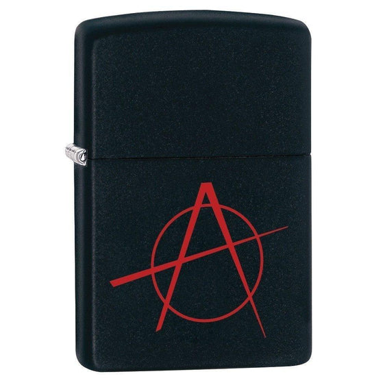 Zippo Lighter - Anarchy Black Matte