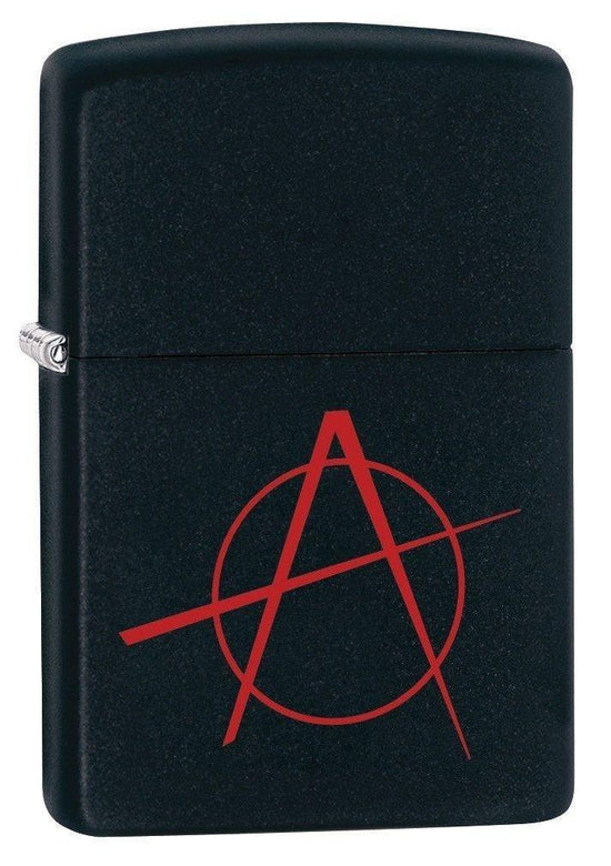 Zippo Lighter - Anarchy Black Matte