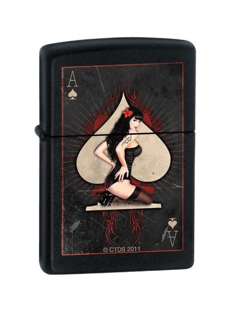 Zippo Lighter - Ace of Spade Pin-Up Girl
