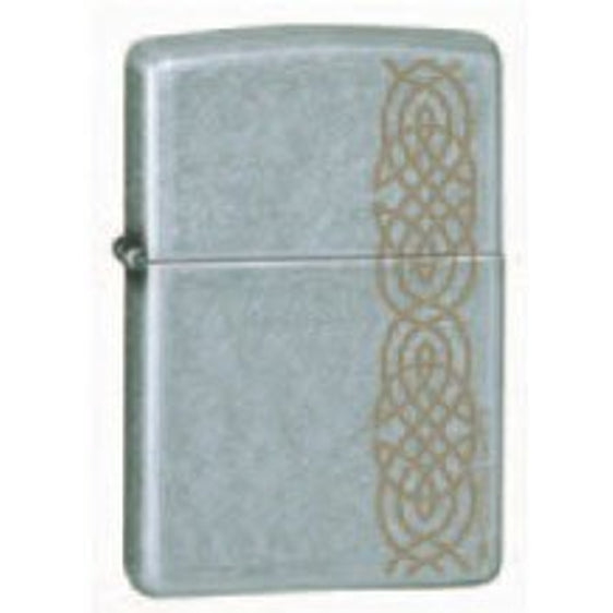 Zippo Lighter - Distressed Knot Street Chrome