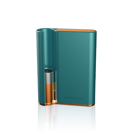 CCell Palm Vaporizer - 500mAh Cartridge Battery Green with Rose Gold Frame