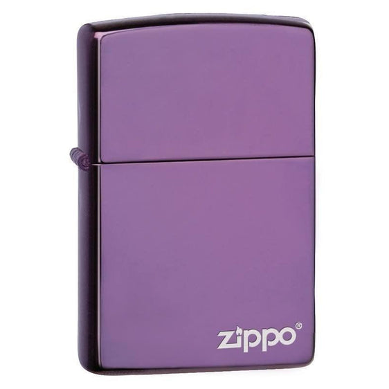 Zippo Lighter - Abyss Purple with Zippo Logo