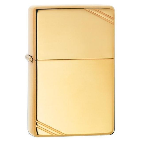 Zippo Lighter - Vintage High Polish Brass