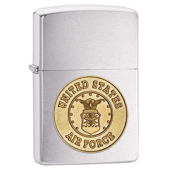 Zippo Lighter - U.S. Air Force Brushed Chrome