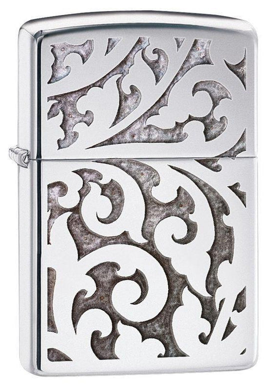 Zippo Lighter - Filigree High Polish Chrome