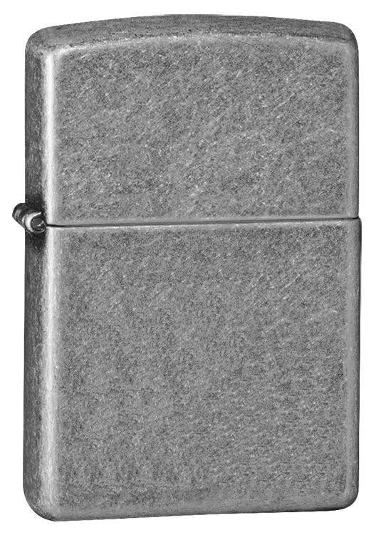 Zippo Lighter - Armor/Antique Silver Plate