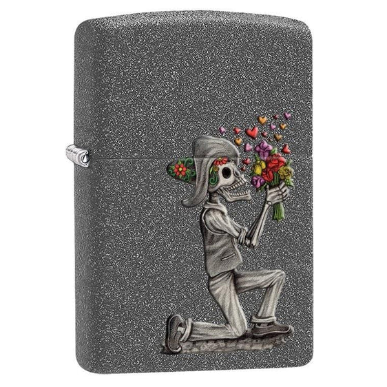 Zippo Lighter - Day of the Dead Iron Stone Gift Set