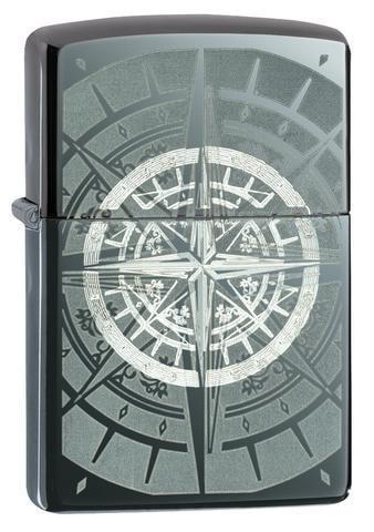 Zippo Lighter - Compass Black Ice