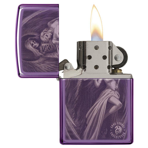 Zippo Lighter - Anne Strokes Fallen Angel
