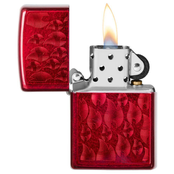 Zippo Lighter - Iced Zippo Flame Design