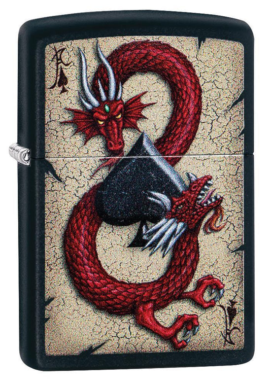 Zippo Lighter - Dragon Ace Design