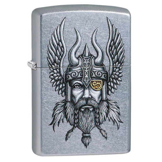 Zippo Lighter - Viking Warrior Design