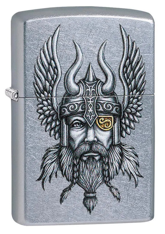 Zippo Lighter - Viking Warrior Design