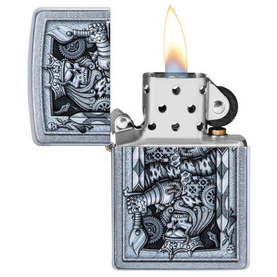 Zippo Lighter - Steampunk King Spade