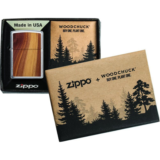 Zippo Lighter - WOODCHUCK USA Cedar