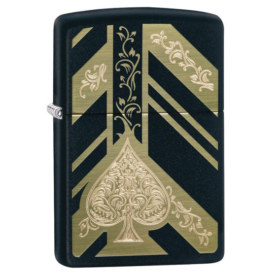 Zippo Lighter - Ace of Spades Black Matte