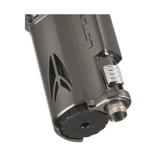 Lotus Lighter Defiant L65 Quad Jet Lighter w/ Cigar Punch
