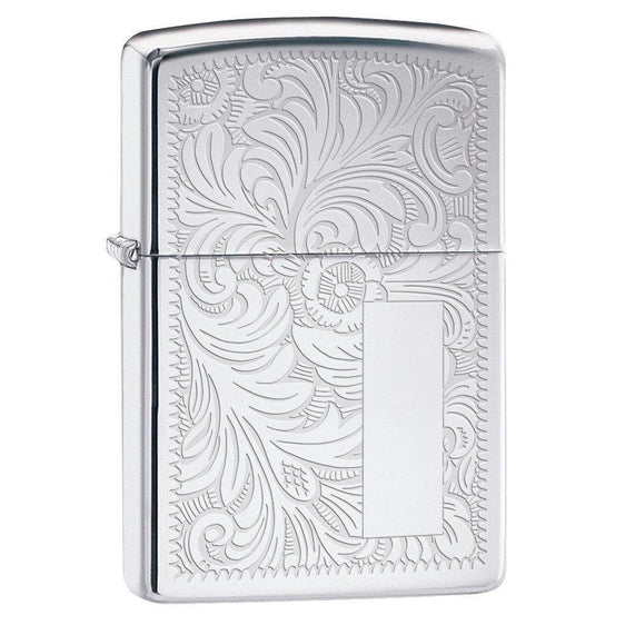 Zippo Lighter - Venetian High Polish Chrome