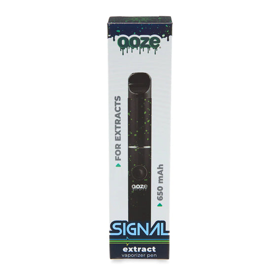 Ooze Signal 650 mAh Concentrate Vaporizer Pen - Green Splatter