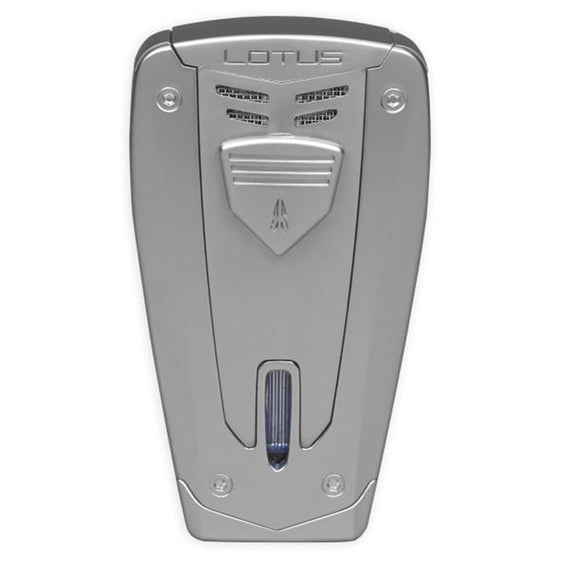 Lotus Lighter Fusion L67 Triple Jet Lighter w/ Cigar Punch - Matte Chrome