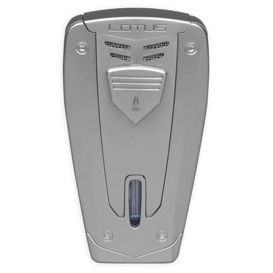 Lotus Lighter Fusion L67 Triple Jet Lighter w/ Cigar Punch - Matte Chrome