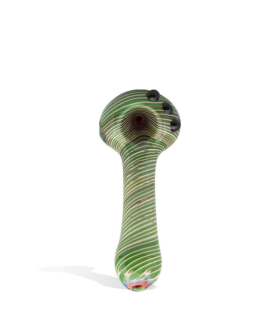 Thick Glass Mixed Color Spoon Pipe - 4 Inch