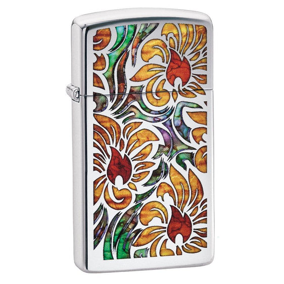 Zippo Lighter - Fusion Floral Design