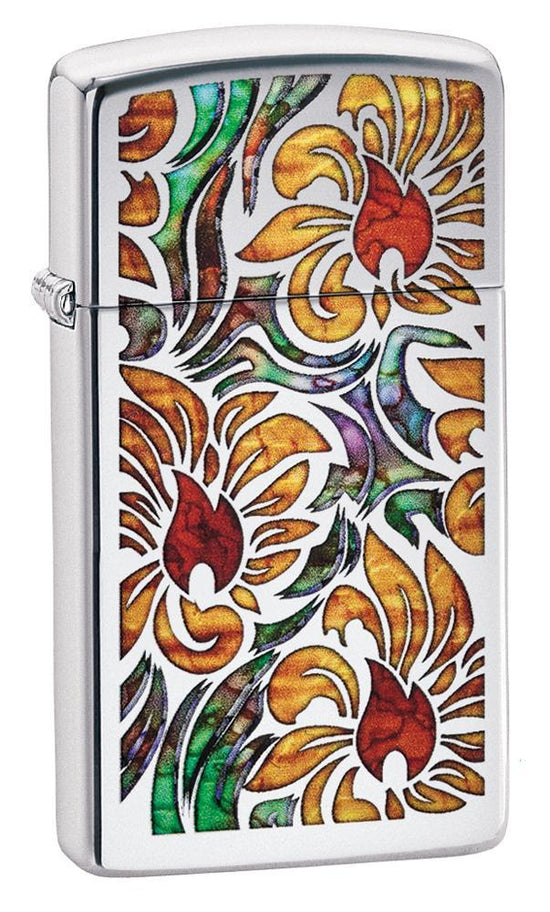Zippo Lighter - Fusion Floral Design