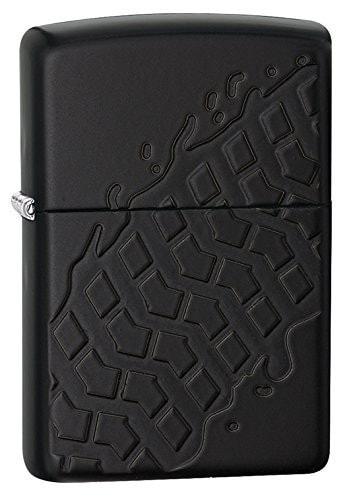 Zippo Lighter - Tire Tread Armor Black Matte