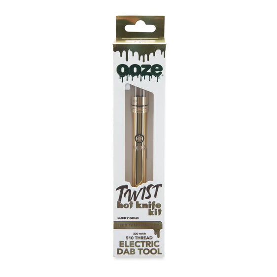 Ooze Twist Hot Knife And Battery 320 MAh - Electric Dab Tool Kit Gold