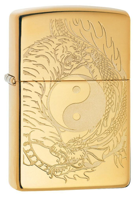Zippo Lighter - Yin n' Yang Tiger vs Dragon