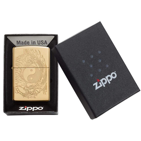 Zippo Lighter - Yin n' Yang Tiger vs Dragon