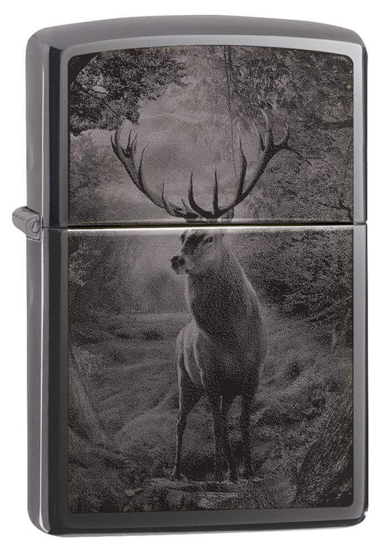 Zippo Lighter - Deer Black Ice