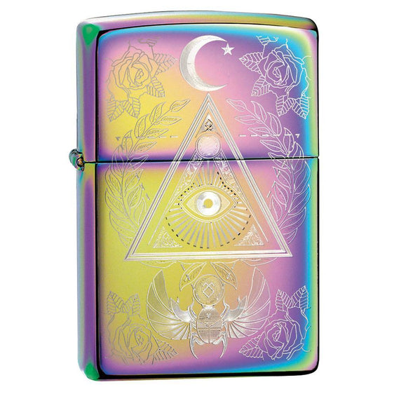 Zippo Lighter - Eye of Providence Multi Color