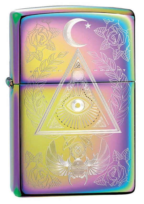 Zippo Lighter - Eye of Providence Multi Color