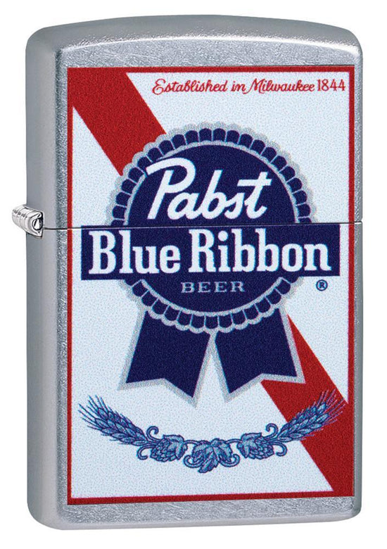 Zippo Lighter - Iconic Pabst Blue Ribbon
