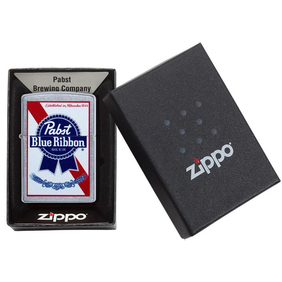 Zippo Lighter - Iconic Pabst Blue Ribbon - Lighter USA