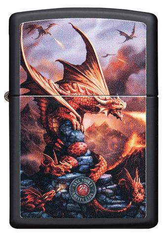 Zippo Lighter - Anne Stokes Red Fire Dragon